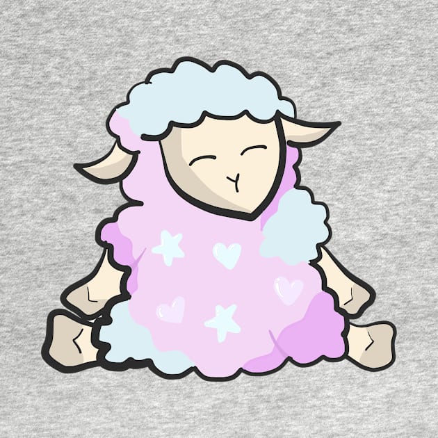 Cotton Candy Sheep by jenartfart